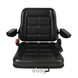 Quality Black Universal Suspension Seat FORKLIFT/DUMPER/MOWER Heavy Duty PVC