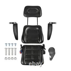 Quality Universal Suspension Seat FORKLIFT/DUMPER/MOWER Heavy Duty PVC Black
