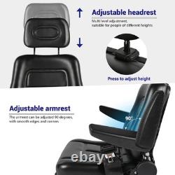 Quality Universal Suspension Seat FORKLIFT/DUMPER/MOWER Heavy Duty PVC Black