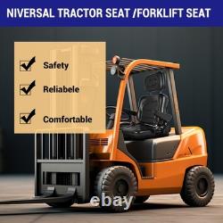 Quality Universal Suspension Seat FORKLIFT/DUMPER/MOWER Heavy Duty PVC Black