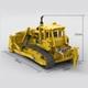 Rc Bulldozer Heavy-duty Crawler Tractor 1583 Pieces Moc-83756 Construction Toys