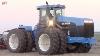Rare Blue Versatile 2360 Tractor Working On Tillage