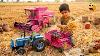 Raw Engine Power Mf 385 Tractor Heavy Duty Wheat Thresher Machine Power Run 2026 4k Ultra Hd
