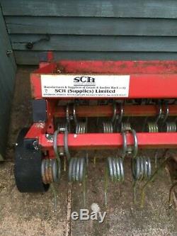 SCH 60 Four-Row Heavy Duty Towed Lawn Tractor Scarifying Rake. RRP £728.00