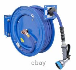 Sealey 15m Heavy Duty Retractable Water Reel Hose WHR1512 HOT and Cold Water