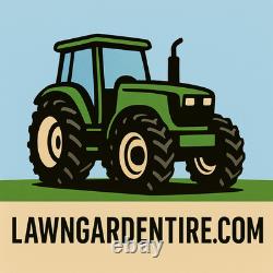 Set of 2 4.00-12 Front 3 Rib Tractor Tires with Tubes, Heavy Duty 4 PLY 400x12