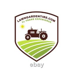 Set of 2 4.00-12 Front 3 Rib Tractor Tires with Tubes, Heavy Duty 4 PLY 400x12