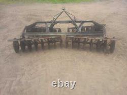 Set of tractor 3pl mounted ransomes 9ft mounted disc harrows cultivator