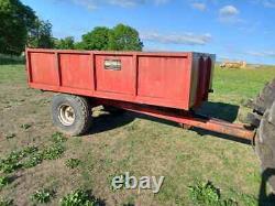 Single axle 4 ton 10x 6ft7 monocoque steel bodied tipping trailer
