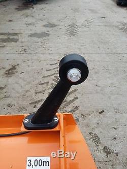 Snow Ploughs. Hydraulic angling. Shock absorbers. Heavy duty. Prices from £2680