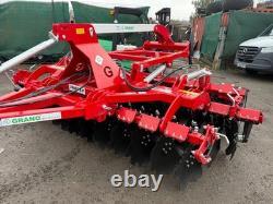Speed-Disc Harrow Cultivator 3.0m, Tyres Roller, Heavy duty, NEW