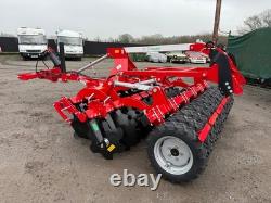 Speed-Disc Harrow Cultivator 3.0m, Tyres Roller, Heavy duty, NEW