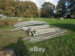 Steel Barn Frame, Dutch Barn/Heavy Duty Polytunnel approx 8.4m deep x 37m wide