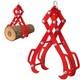 Steel Log Lifting Tongs Heavy Duty 4-claw Swivel Timber Grab For Tractors Atvs