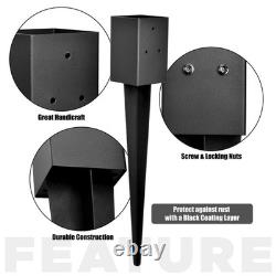 TPHUC 6-Pack 31.5x4x4 Fence Post Anchor Heavy Duty Metal Ground Spike TP003