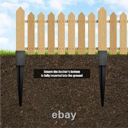 TPHUC 6-Pack 31.5x4x4 Fence Post Anchor Heavy Duty Metal Ground Spike TP003