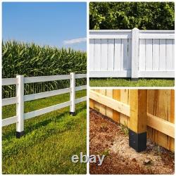 TPHUC 6-Pack 31.5x4x4 Fence Post Anchor Heavy Duty Metal Ground Spike TP003
