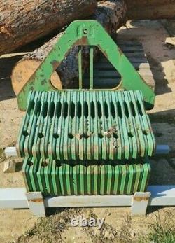 TRACTOR LINKAGE MOUNTED WAFER WEIGHTS 1100Kg & Stand