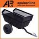 Tipping Quad Trailer With Mesh Sides For Atv Garden Waste Soil Or Manure