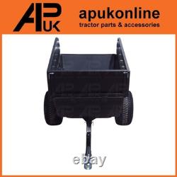 Tipping Quad Trailer with Mesh Sides for ATV Garden Waste Soil or Manure