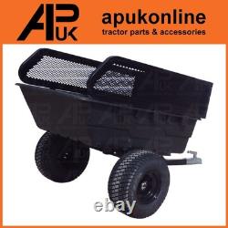 Tipping Quad Trailer with Mesh Sides for ATV Garden Waste Soil or Manure