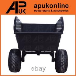Tipping Quad Trailer with Mesh Sides for ATV Garden Waste Soil or Manure