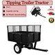 Tipping Trailer For Lawn Trolley Tractor 300 Kg Load Heavy Duty K2z0 Garden Soil