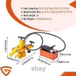 Tire Bead Breaker Heavy Duty AirHose withFoot Pump Tractor Tyre GEARZAAR Truck