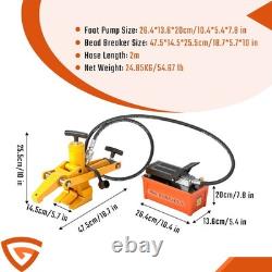 Tire Bead Breaker Heavy Duty withFoot Pump GEARZAAR Tractor Tyre AirHose UK Truck