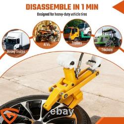 Tire Bead Breaker Motorcycle withFoot Pump UK Tractor AirHose Heavy Duty Tyre