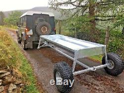 Towable trough cattle feeder heavy duty galvanised quad 4x4 tow hitch trialed