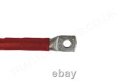 Tractor Battery Lead Cable Heavy Duty 1300mm Positive Terminal 50mm² Replacement