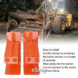 Tractor Bucket Protector Heavy Duty Steel Bucket Attachment Ski Edge Protec LS