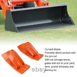 Tractor Bucket Protector Heavy Duty Steel Bucket Attachment Ski Edge Protector