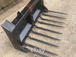 Tractor Fork 4ft 3in Wide Heavy Duty Flat Back Fit Yr Own Brackets VAT INCLUDED