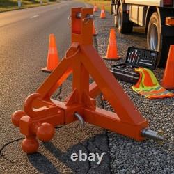 Tractor Tow Hitch Support Frame Heavy-Duty Ball Mount Sturdy for Farms, Orchards