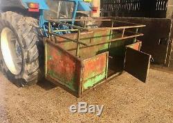Tractor Transport Link Box VAT INC 6' x 2'6 Heavy Duty Floor & Livestock Rail
