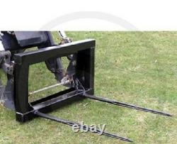 Tractor Twin Bale Spike / Forks Euro 8 Bracket Includes Vat & Free Delivery Uk