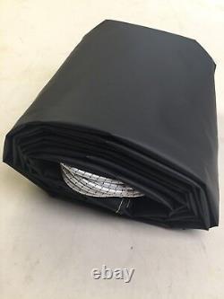 Trailer Sheet Heavy Duty Flat Waterproof Sheet Cover 10ft 6 X 8ft Black