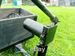 Trailer. Tipper. For quad or garden tractor. Heavy duty. Hand crank hydrolic
