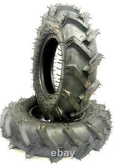 Two 6-12 6x12 R 1 Bar Lug Tubeless Tractor Climb Tires Heavy Duty Grip Mud