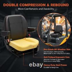 Universal Heavy Duty Tractor Seat with Micro Switch Armrest Belt for Loader