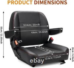 Universal Heavy Duty Tractor Seat with Micro Switch Armrest Belt for Loader