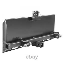 Universal Skid Steer 3 Point Attachment Plate Heavy Duty Steel Adaptable Loader