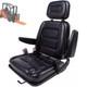 Universal Tractor Seat Black Heavy-duty Vehicle Seat With Adjustable Backrest