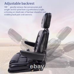 Universal Tractor Seat Black Heavy-Duty Vehicle Seat with Adjustable Backrest