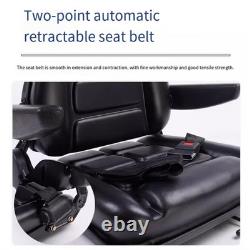 Universal Tractor Seat Black Heavy-Duty Vehicle Seat with Adjustable Backrest
