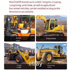 Universal Tractor Seat Black Heavy-Duty Vehicle Seat with Adjustable Backrest