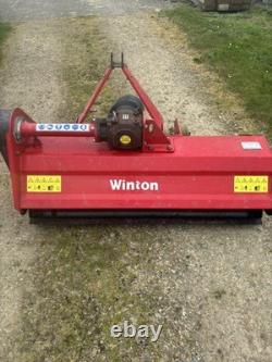 Used Winton 145 Heavy Duty Flail Mower 1.45m Wide For Compact Tractors