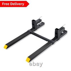 Versatile Heavy-Duty Pallet Forks with Adjustable Stabilizer Bar 43 Length